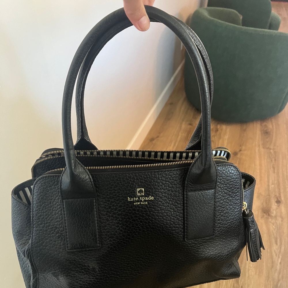 Kate Spade black leather bag